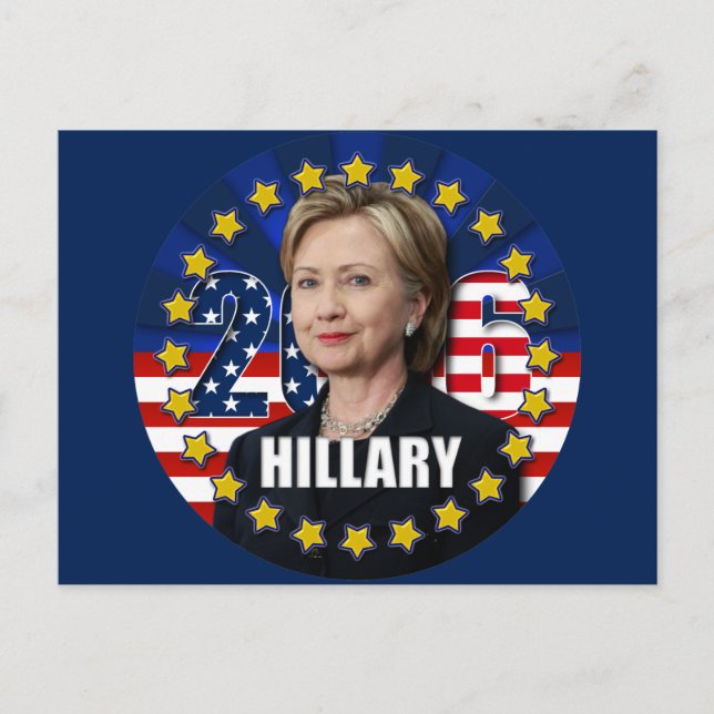 Hillary Clinton für Präsident 2016 Postcard Postkarte (Vorderseite)