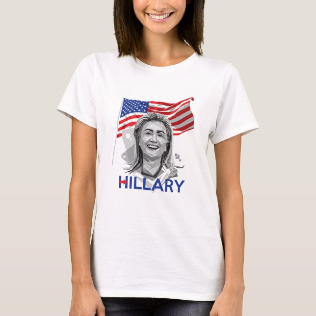 Hillary Clinton für Präsident 2016 T-Shirt (Vorderseite)