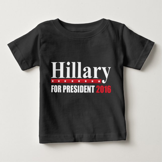 Hillary Clinton für Präsident Baby T-shirt (Vorderseite)