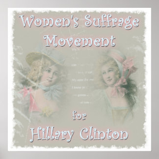 Hillary Clinton für Präsident Poster