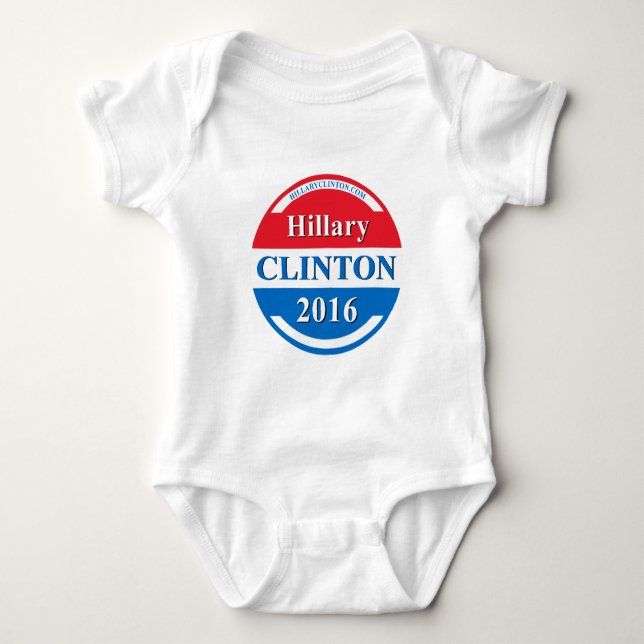 Hillary Clinton für Präsidenten 2016 Baby Strampler (Vorderseite)