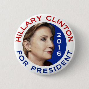 Hillary Clinton für Präsidenten 2016 Button