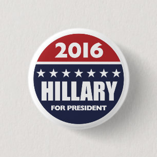 Hillary Clinton für Präsidenten 2016 Button