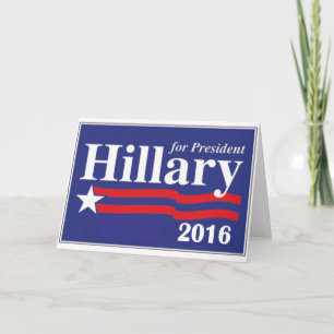 Hillary Clinton für Präsidenten 2016 Karte