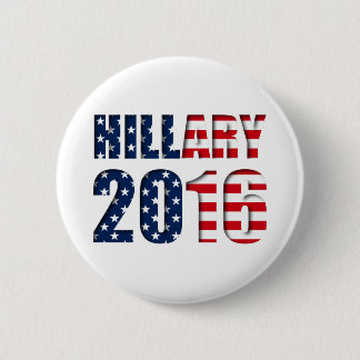 Hillary Clinton für Präsidenten 2016 Knopf Button