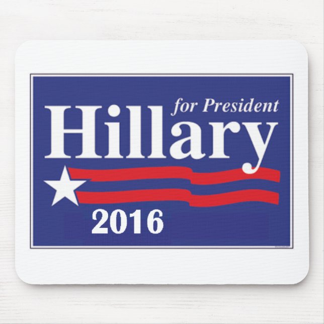 Hillary Clinton für Präsidenten 2016 Mousepad (Vorne)