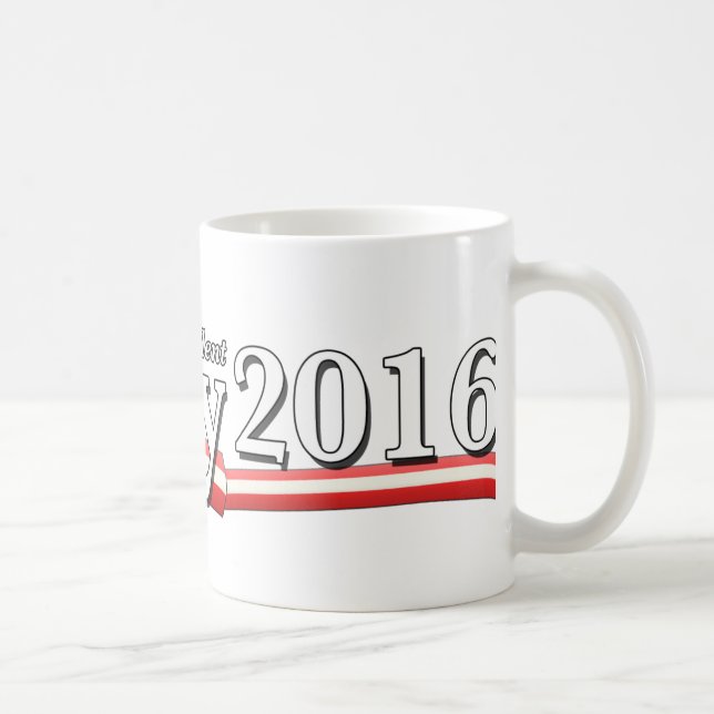 Hillary Clinton für Präsidenten 2016 Tasse (Rechts)
