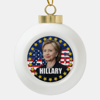 Hillary Clinton für Präsidenten 2016 Verzierung Keramik Kugel-Ornament