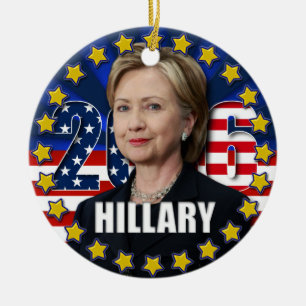 Hillary Clinton für Präsidenten 2016 Verzierung Keramik Ornament