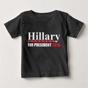 Hillary Clinton für Präsidenten Baby T-shirt