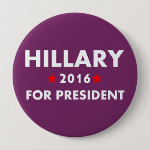 Hillary Clinton für Präsidenten Button