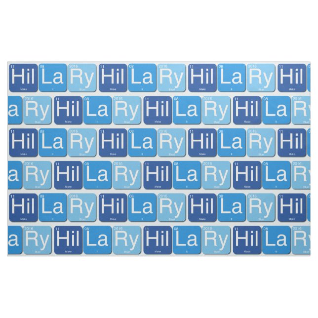 Hillary Clinton für Präsidenten Fabric Stoff (Fat Quarter (45,7 x 55,9 cm))