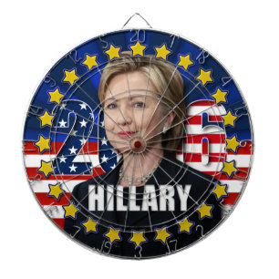 Hillary Clinton für Präsidentin 2016 Dartboard Dartscheibe