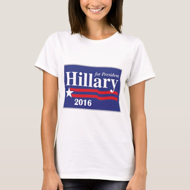 Hillary Clinton für Shirt Präsidenten-2016 (Vorderseite)