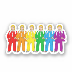Hillary Clinton Gay Pride Aufkleber