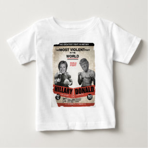 Hillary Clinton gegen Donald Trump 2016 Baby T-shirt