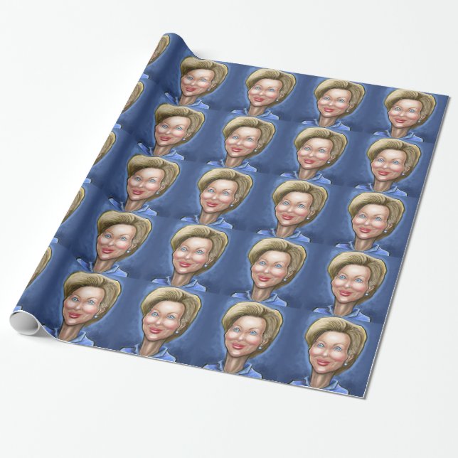 Hillary Clinton Geschenkpapier (Ungerollt)
