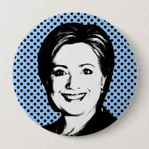 Hillary Clinton-Gesprächs-Blase Button
