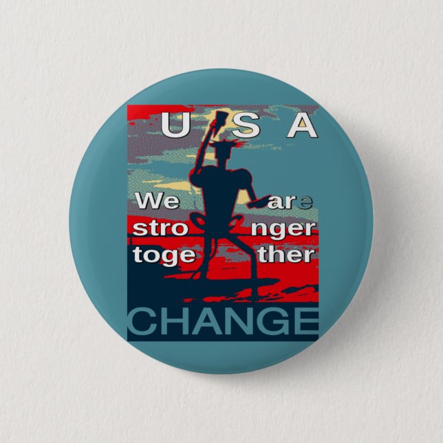 Hillary Clinton jüngster Wahlkampfslogan für 2016 Button (Vorderseite)