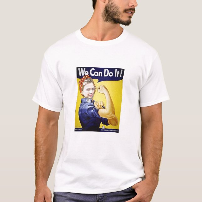 Hillary Clinton können wir es tun T-Shirt (Vorderseite)