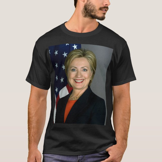 Hillary Clinton Men' grundlegender dunkler T - Shi T-Shirt (Vorderseite)