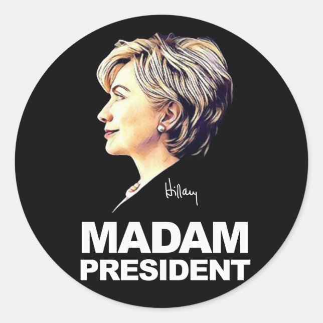 Hillary Clinton "Mrs President" Sticker (Vorderseite)