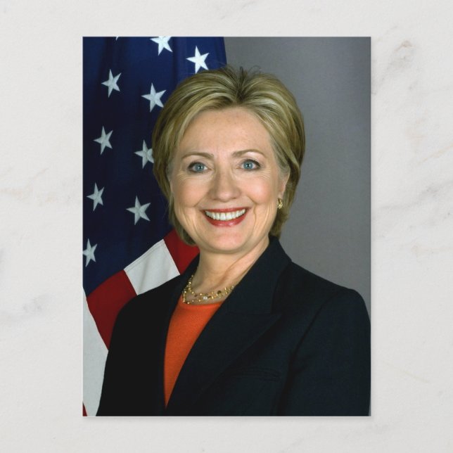 Hillary Clinton Offiziell Portrait Postkarte (Vorderseite)