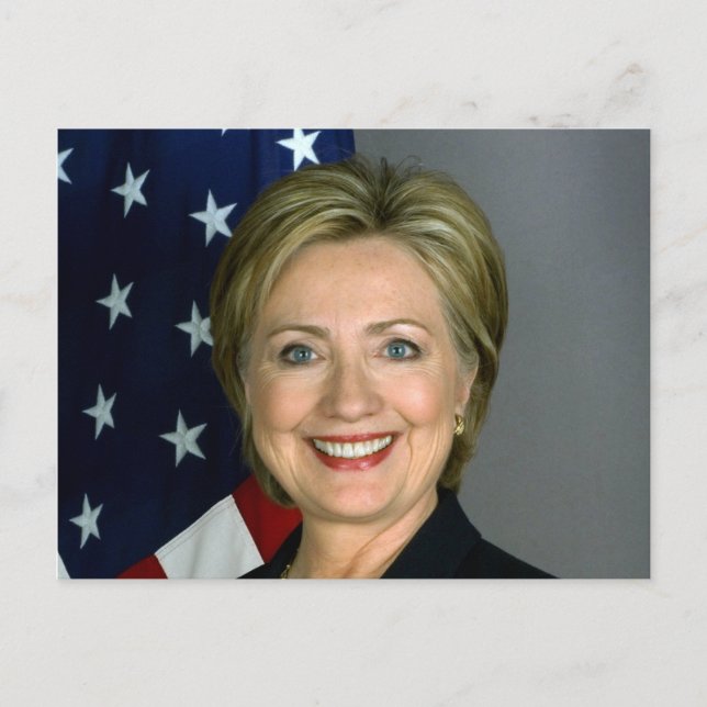 Hillary Clinton Offiziell Portrait Postkarte (Vorderseite)