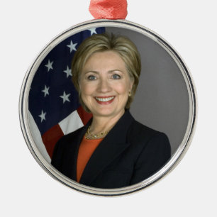 Hillary Clinton Ornament Aus Metall