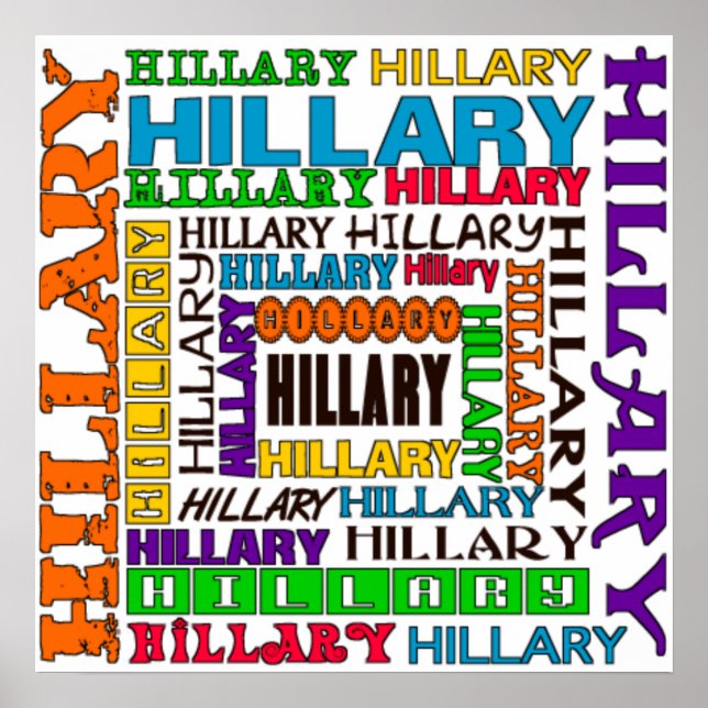 Hillary Clinton Poster (Vorne)