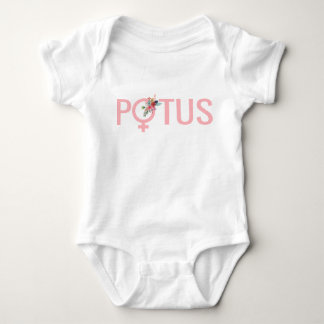 Hillary Clinton POTUS Baby| Feminist Baby Strampler