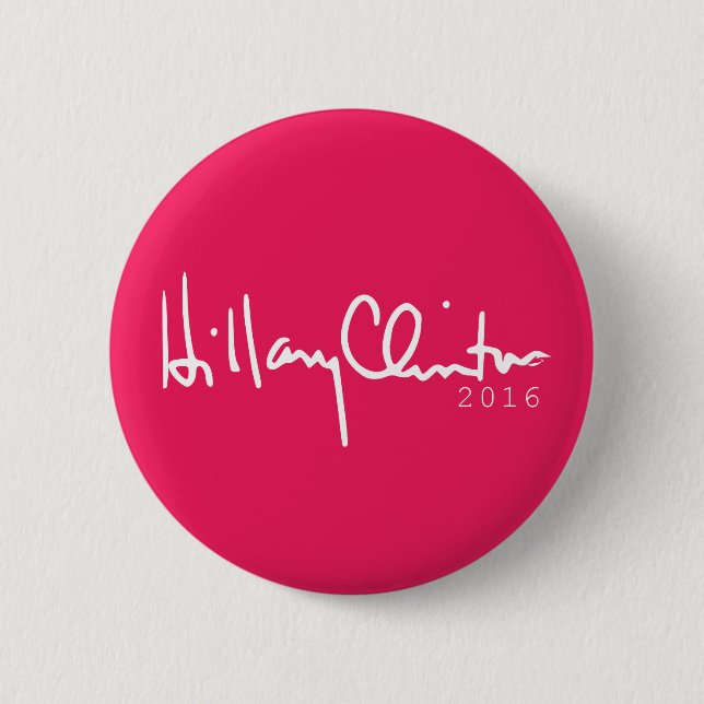 Hillary Clinton Präsident 2016 Pinback Button (Vorderseite)