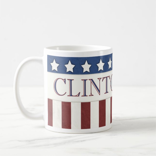 Hillary Clinton Präsident 2016 US Flagge Tasse (Links)