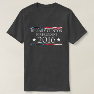 Hillary Clinton-Präsident amerikanische Flagge T-Shirt