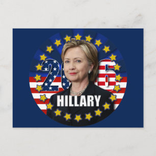 Hillary Clinton Präsidentin 2016 Postkarte