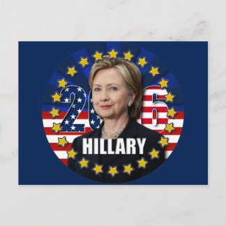 Hillary Clinton Präsidentin 2016 Postkarte
