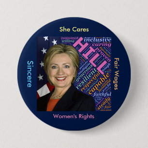 Hillary Clinton Pres, Schaltfläche "Flag" und "Küm Button