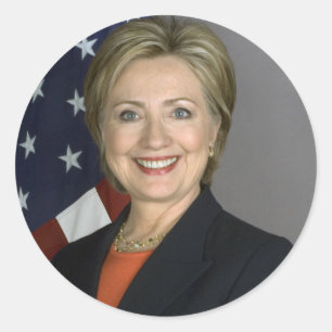 Hillary Clinton Runder Aufkleber