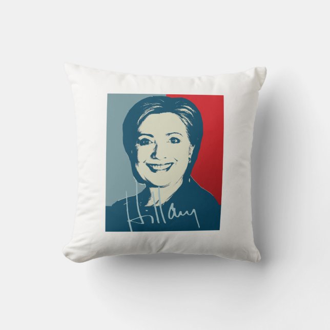 HILLARY CLINTON SIGNIERTE SIGN.png Kissen (Vorderseite)