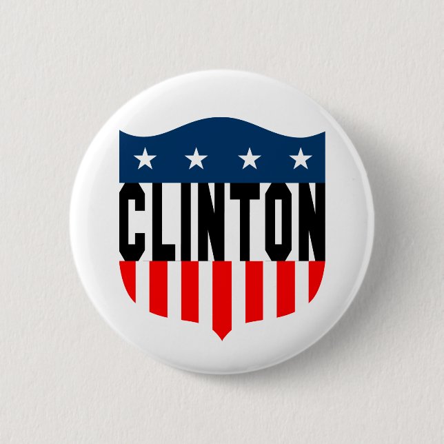 Hillary Clinton: Sterne u. Streifen: Button (Vorderseite)