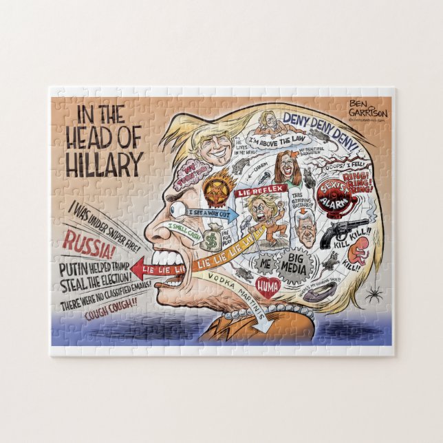 Hillary Clinton-Stücke ihres Verstandes Puzzle (Horizontal)