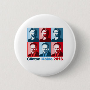 Hillary Clinton Tim Kaine 2016 Button