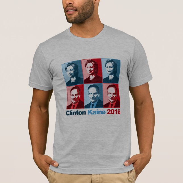 Hillary Clinton Tim Kaine 2016 T-Shirt (Vorderseite)