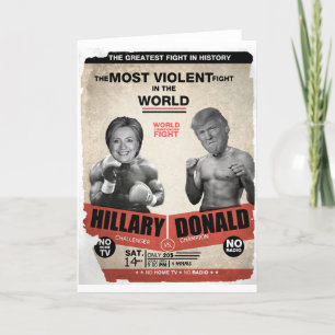 Hillary Clinton und Donald Trump 2016 Karte