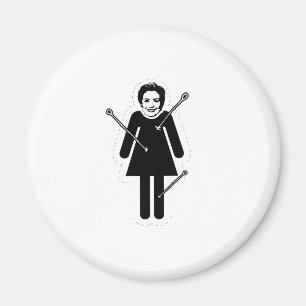 Hillary Clinton Voodoo Doll Nur Magnet