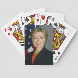 Hillary Clinton-Wahl 2016 spielender Standard Spielkarten
