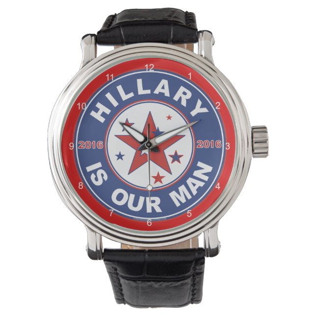 Hillary Clinton watch - wristwatch Armbanduhr (Vorderseite)