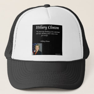 Hillary Clinton Zitat "Individuals" Truckerkappe