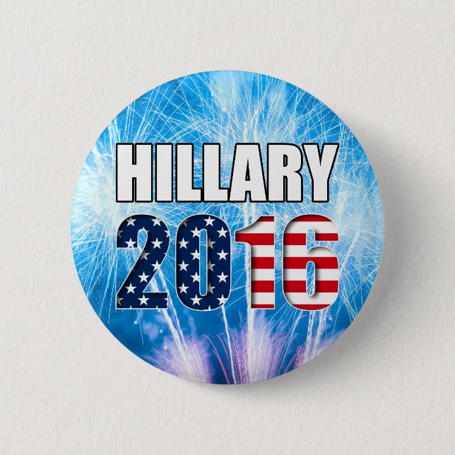Hillary Clinton zur Präsidentin 2016 Button (Vorderseite)