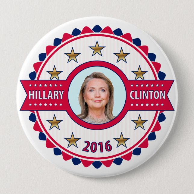 Hillary Clintonfestzug-Kampagnen-Knopf 2016 Button (Vorderseite)